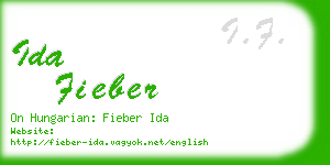 ida fieber business card